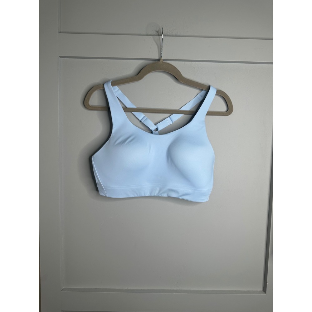 Athleta Advance Women's Bra Size‎ 36D Light Blue Sports Bra Workout Fitness